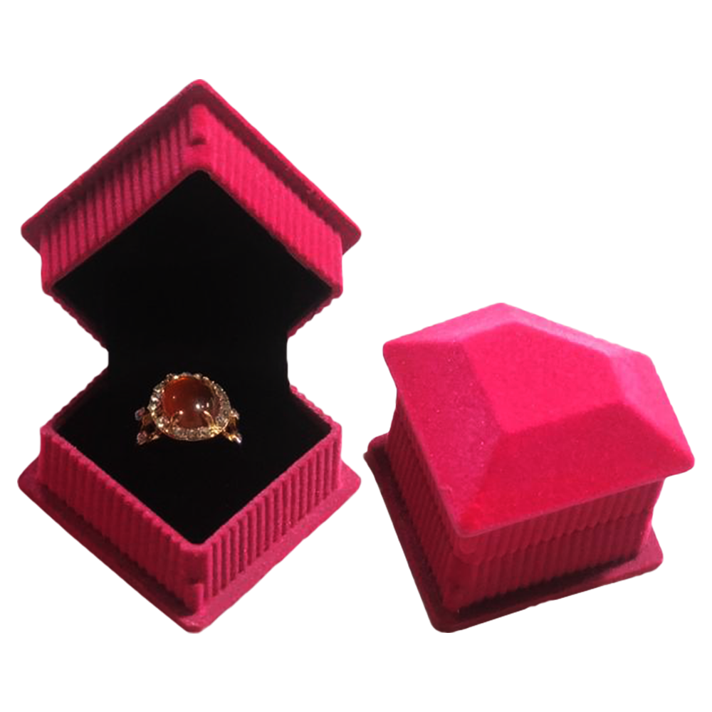 Multi Color Diamond Shape Ring Box