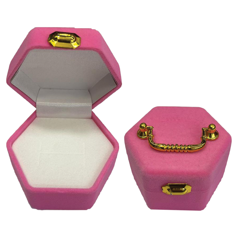 New Born Baby Velvet Suit Case Ring Box