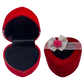 New Born Baby Velvet Heart Ring Boxes