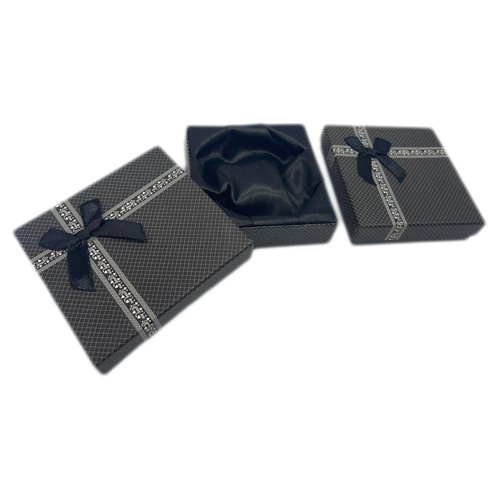 Black Thankyou Cardboard Jewelry Boxes