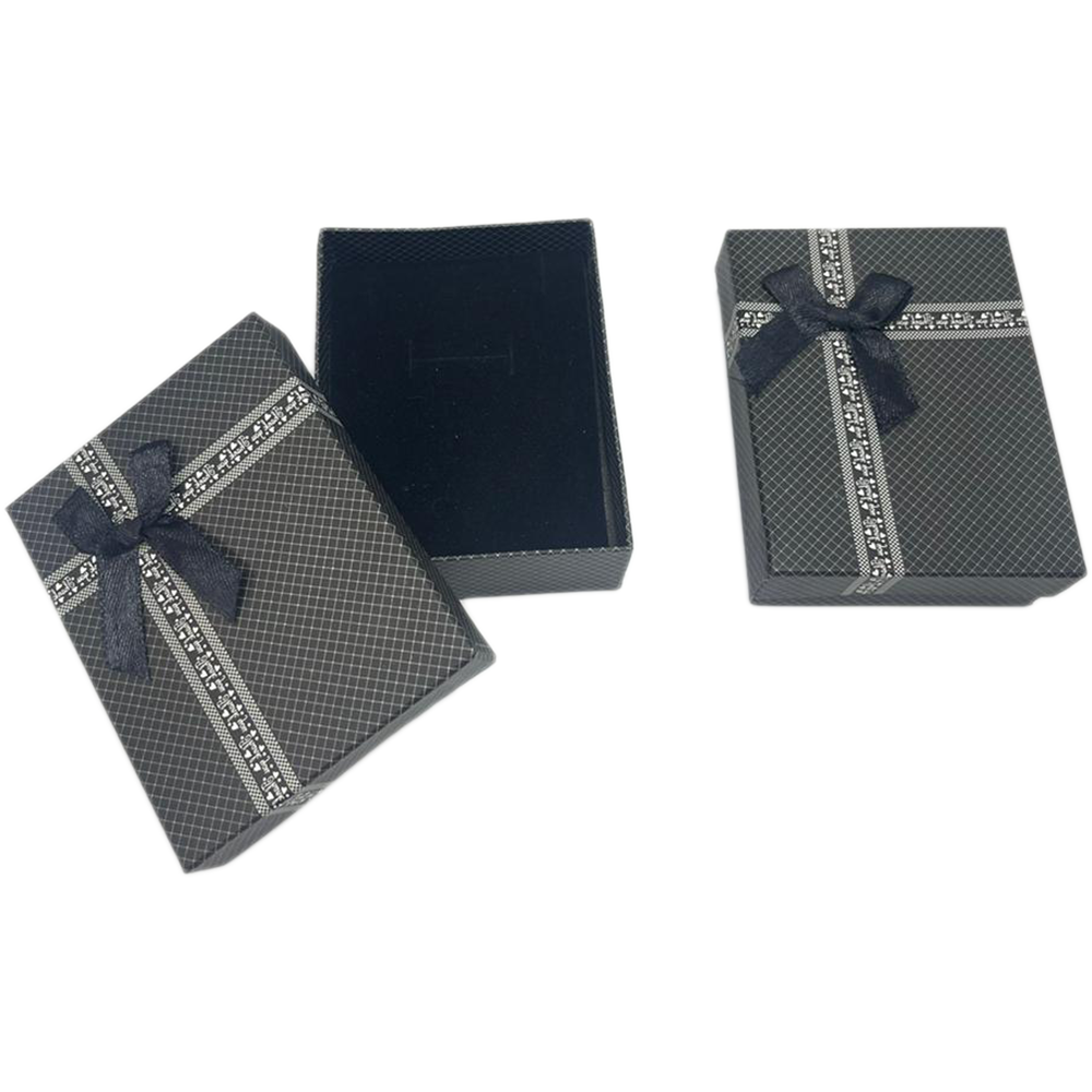 Black Thankyou Cardboard Jewelry Boxes