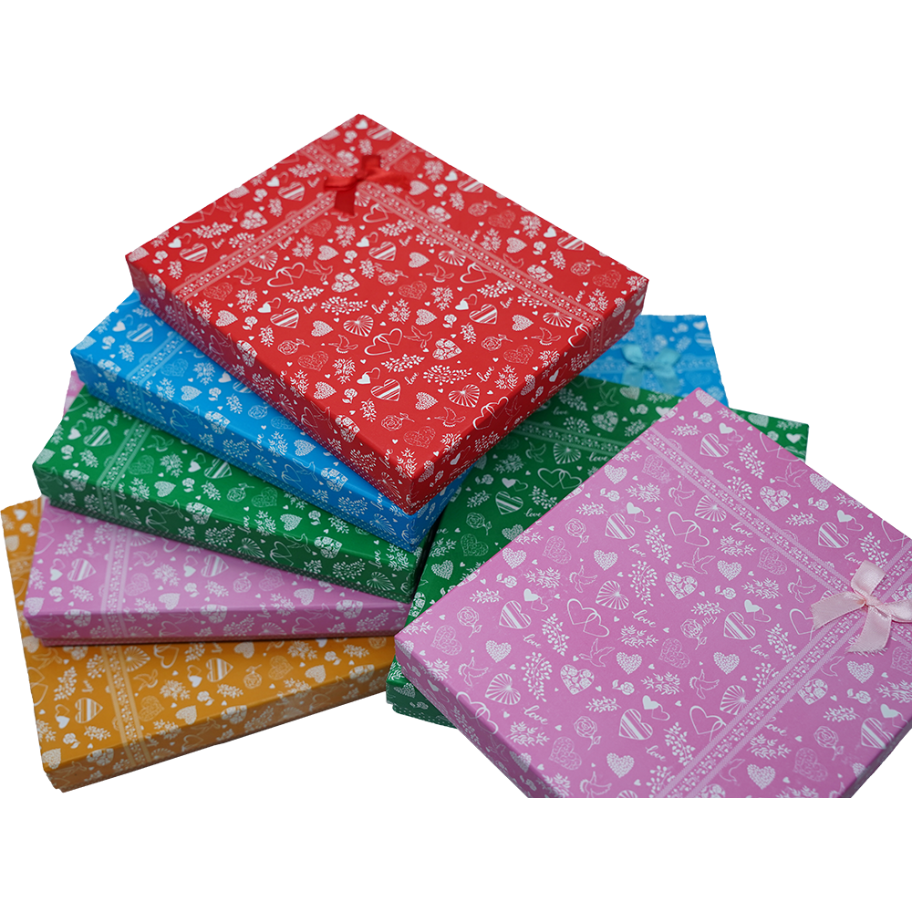 VIP Multi Mix Color Cardboard Jewelry Boxes