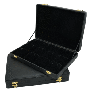 Black Leatherette Stock Boxes