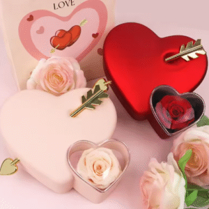Valentine Heart-piercing Rose Jewelry Box