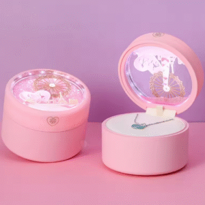LED Induction Light Quicksand Ferris Wheel Jewelry Box