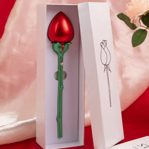 Rose Shape Jewelry Box Case for Rings Automatic Opening Jewelry Organizer Box