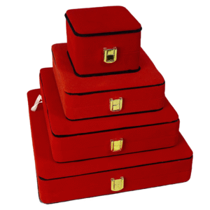Leather & Velvet in Red & Black Jewelry Boxes
