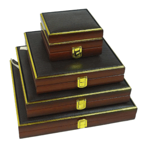 PVC Polished Wooden Jewelry Boxes