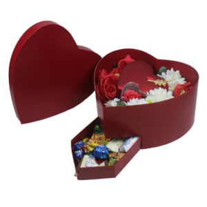 Heart Shape Cardboard Drawer Gift Box