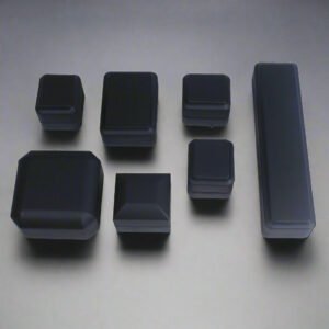 Black Lacquer 5-Piece Jewelry Box Set with LED