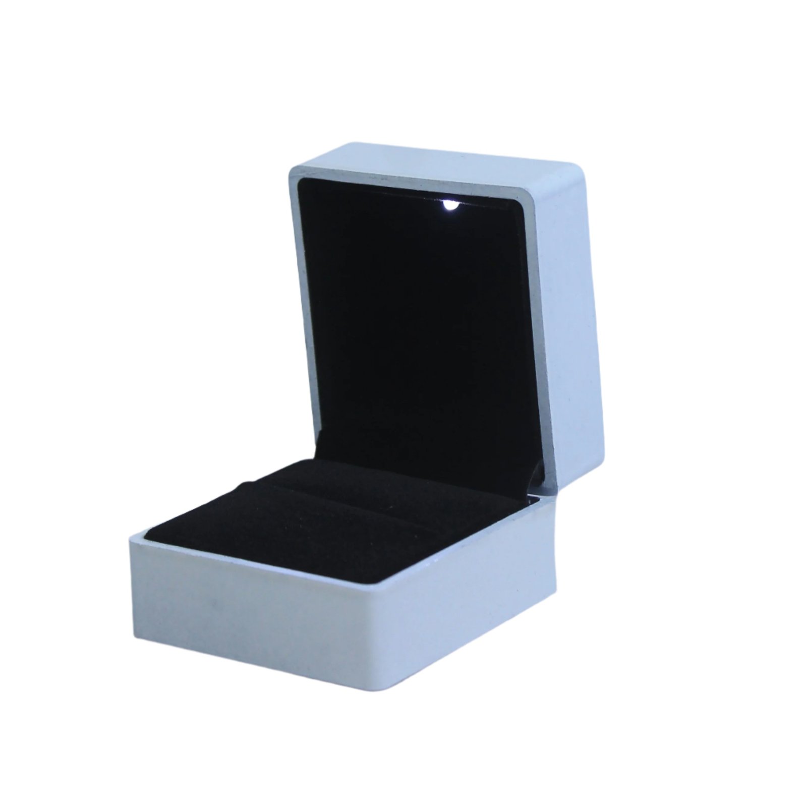 LED Light Glossy Plastic Ring Box - Image 5