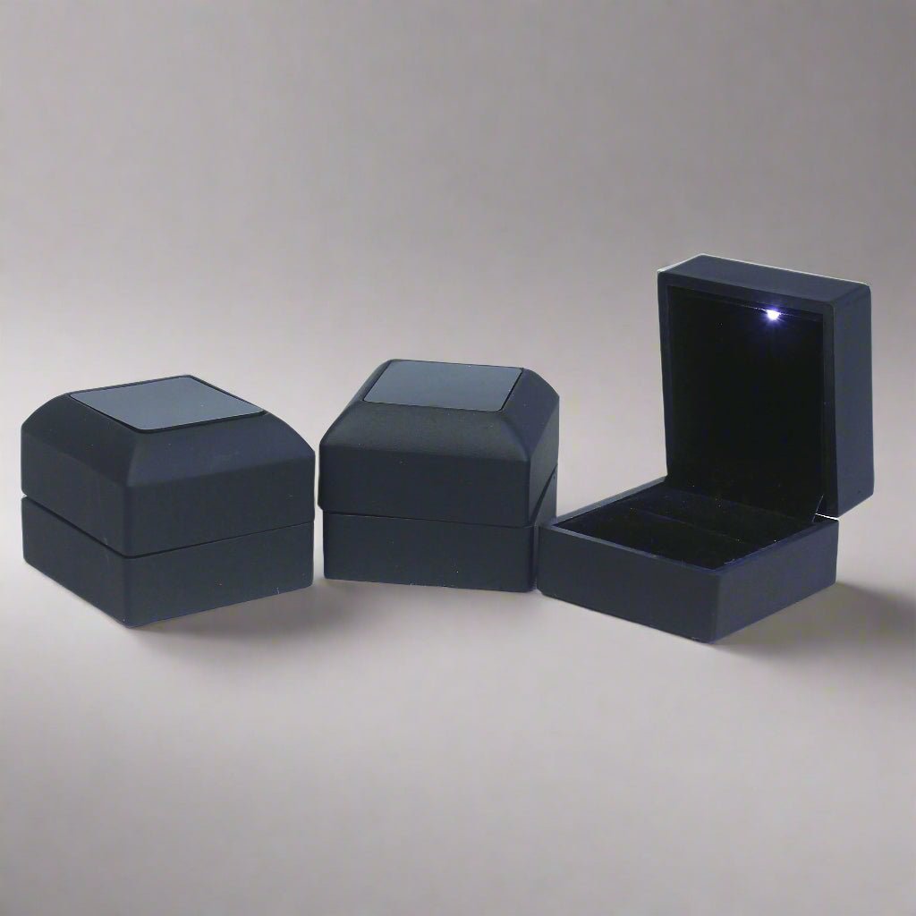 Matte Black LED Jewelry Box