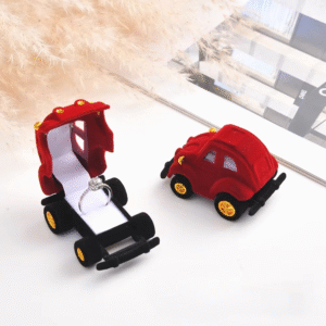 New Born Baby Velvet Car Ring Boxes