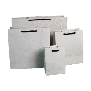 White & Black Eco Paper Jewel Bags