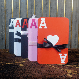 Ace of Hearts Premium Gift Box – Elegant Playing Card-Inspired Packaging with Ribbon Closure