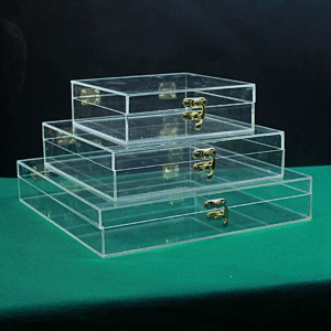 Booklet Acrylic Boxes with U Lock