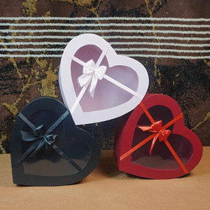 Window Heart Shape Chocolate & Gift Box