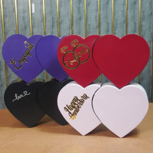 Double Heart Sliding Drawer Chocolate & Gift Box