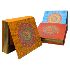 Cardboard Booklet Gift Box with Geometrical Design