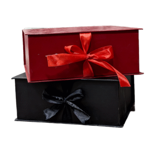 Solid Color Carboard Booklet Ribbon Box