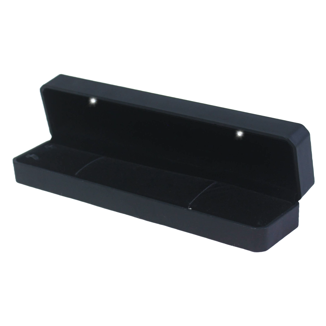Black Glossy Chain Box with LED - Image 2