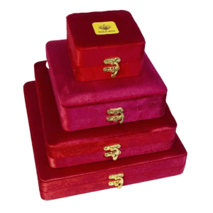 Gold Box Red Velvet Jewelry Boxes